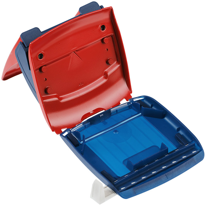 Дырокол до  30л. "Berlingo Power TX" металлический, с фиксатором и линейкой, красный