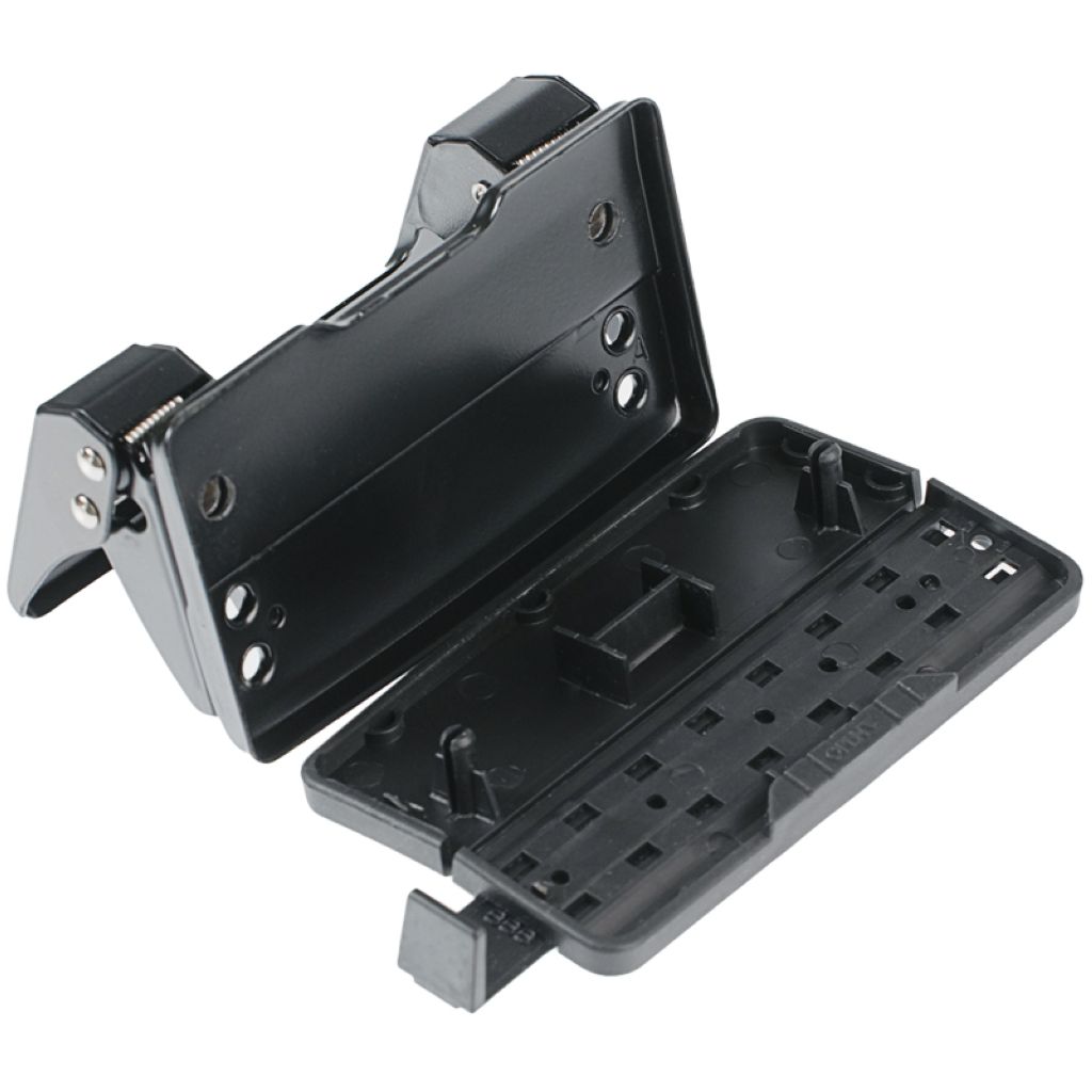 Дырокол до  10л. "Berlingo Universal" металлический, черный, с линейкой /12/