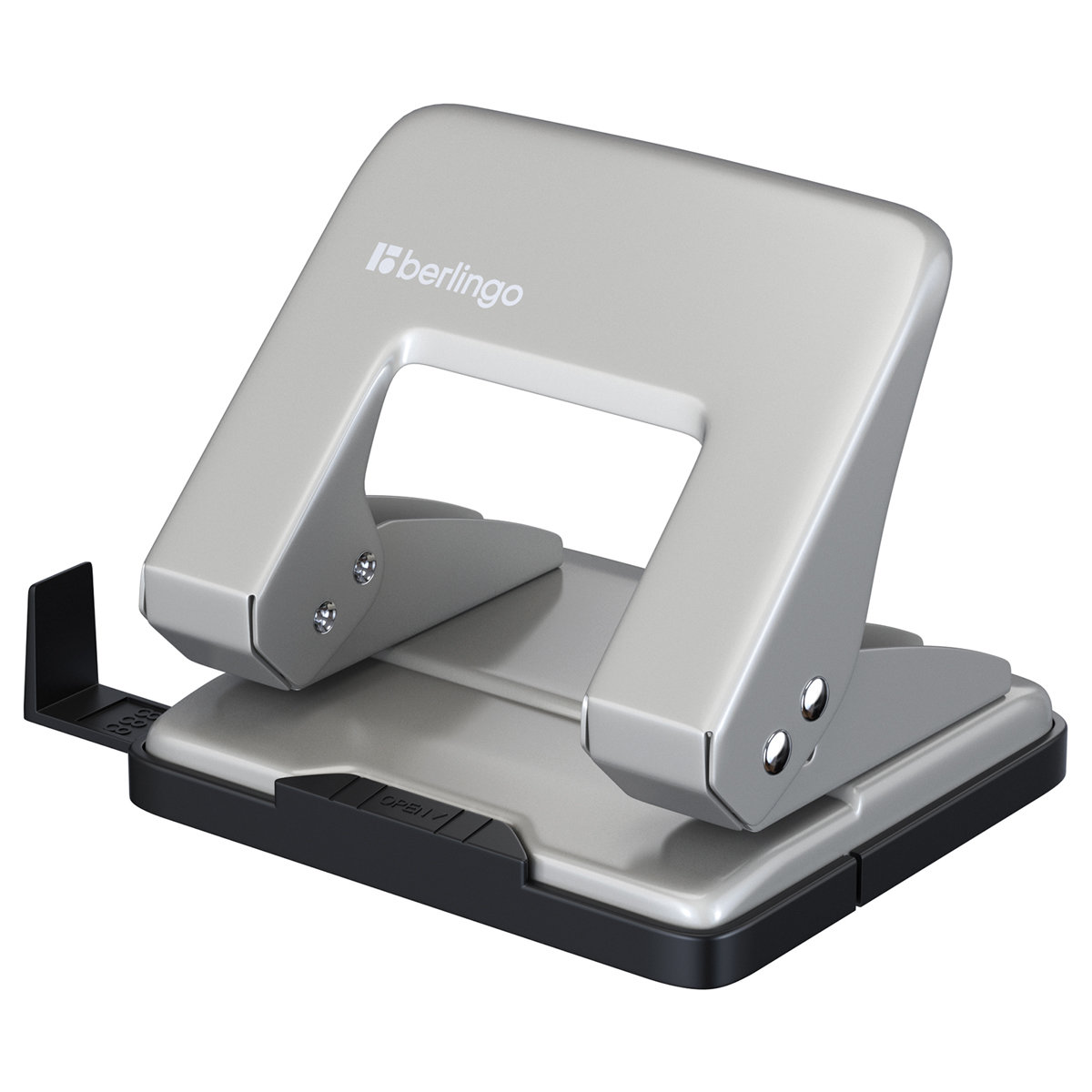 Дырокол до  20л. "Berlingo Universal" металлический корпус, серый /12/