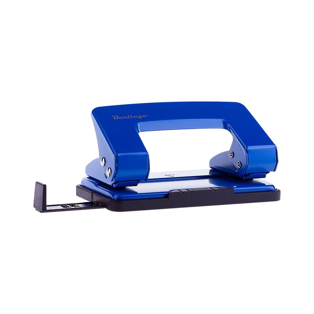 Дырокол до  10л. "Berlingo" ассорти с линейкой /12/