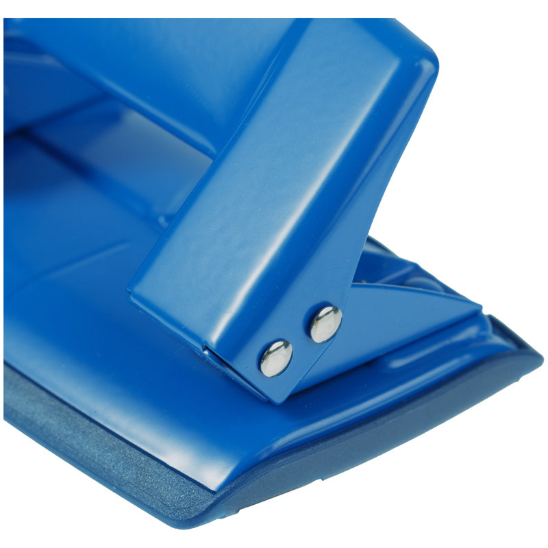 Дырокол до  10л. "Berlingo Power TX" металлический, с линейкой, синий /12/