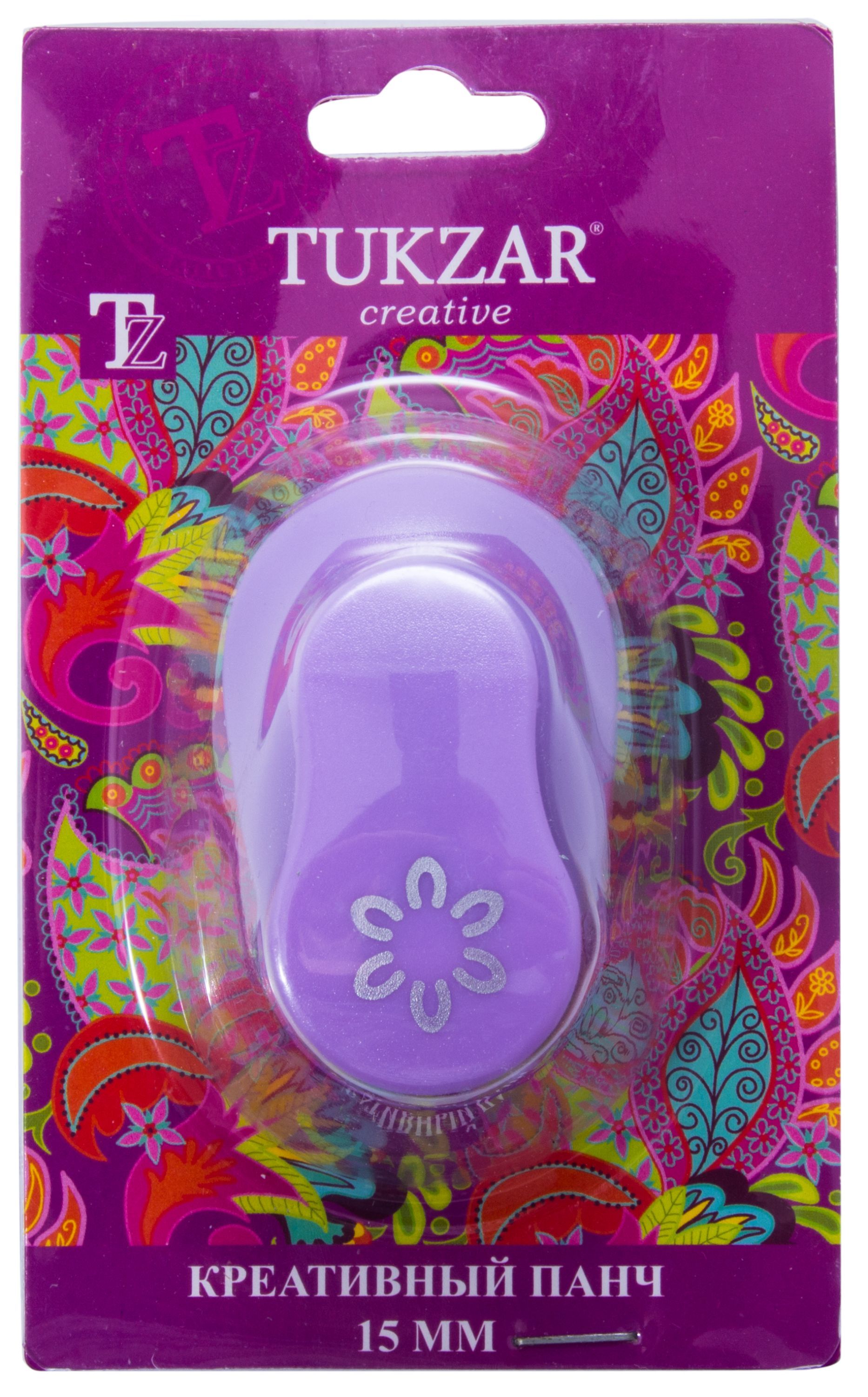 Дырокол креативный "TUKZAR" 15мм. 6 лезвий в ассортименте /16/