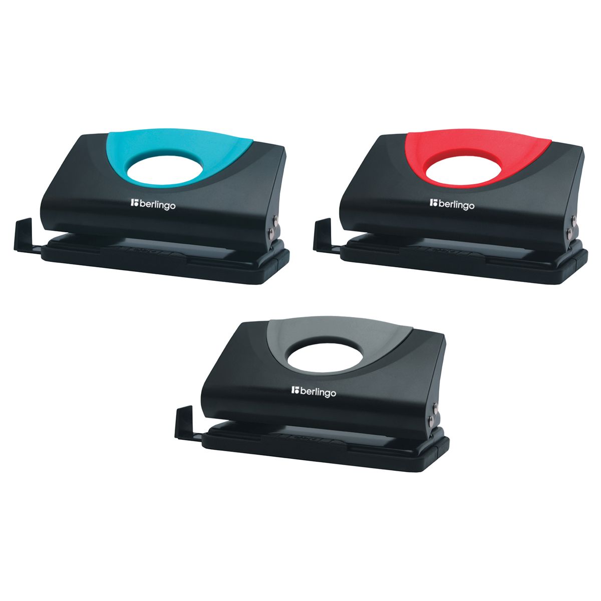 Дырокол до  10л. "Office Soft" ассорти /12/