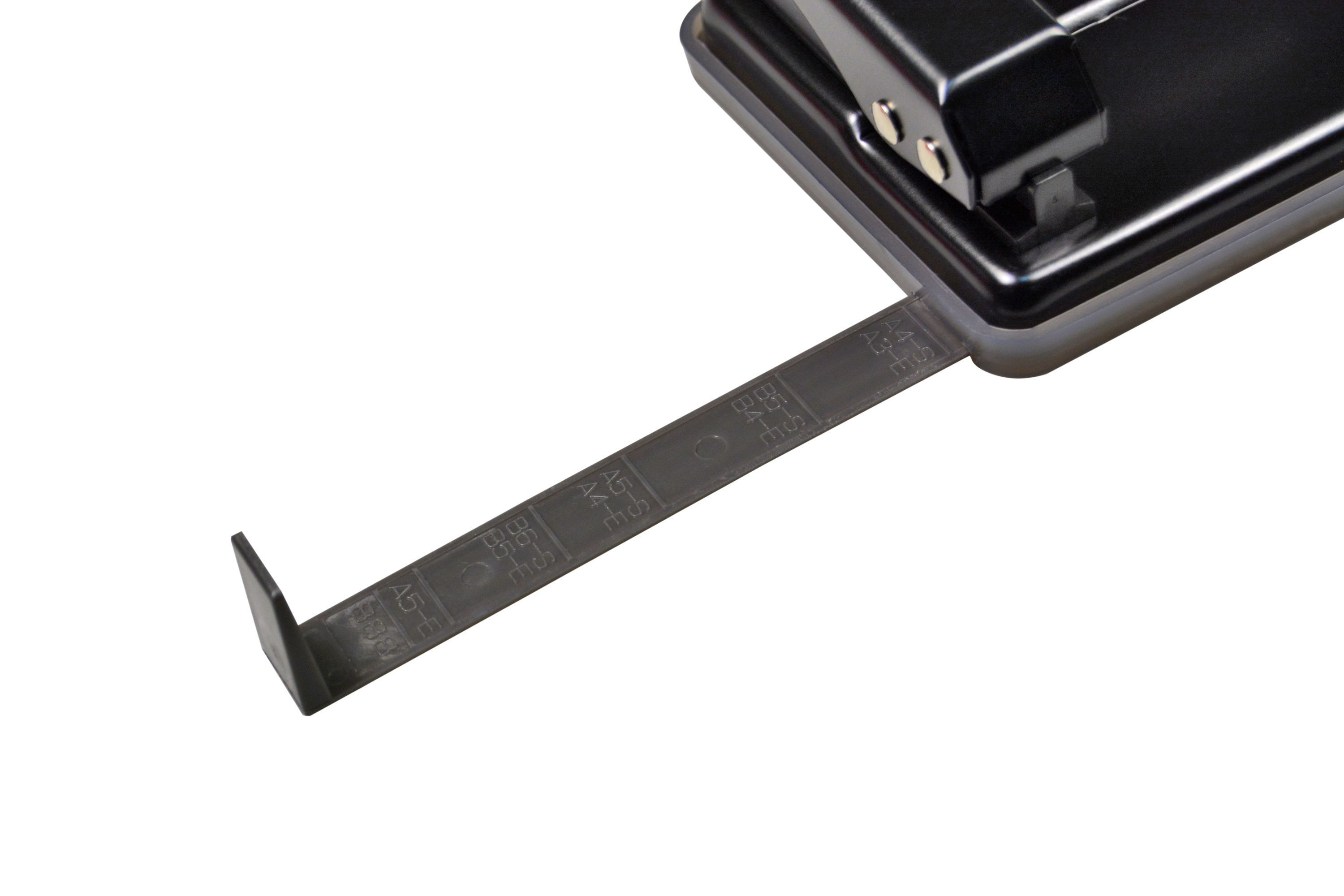 Дырокол до  20л. "Quadro" черный /12/