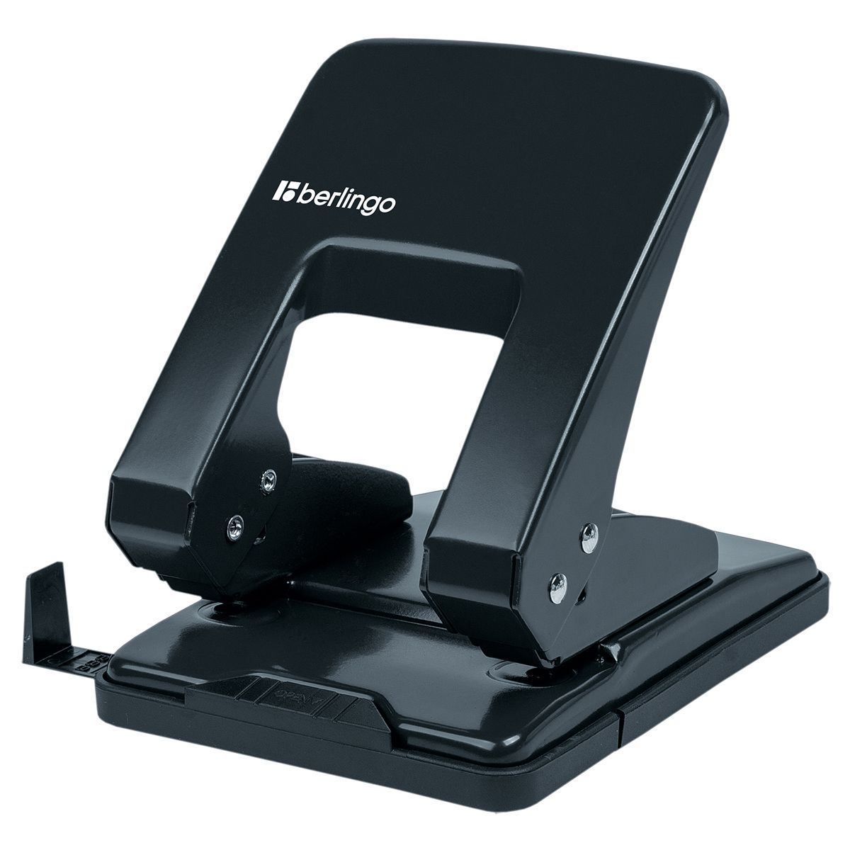 Дырокол до  40л. "Berlingo" металлический черный /24/