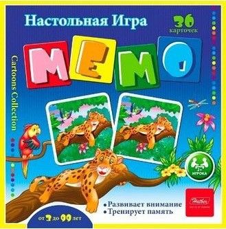 Игра "МЕМО. Веселые Джунгли" 36 карточек /1/