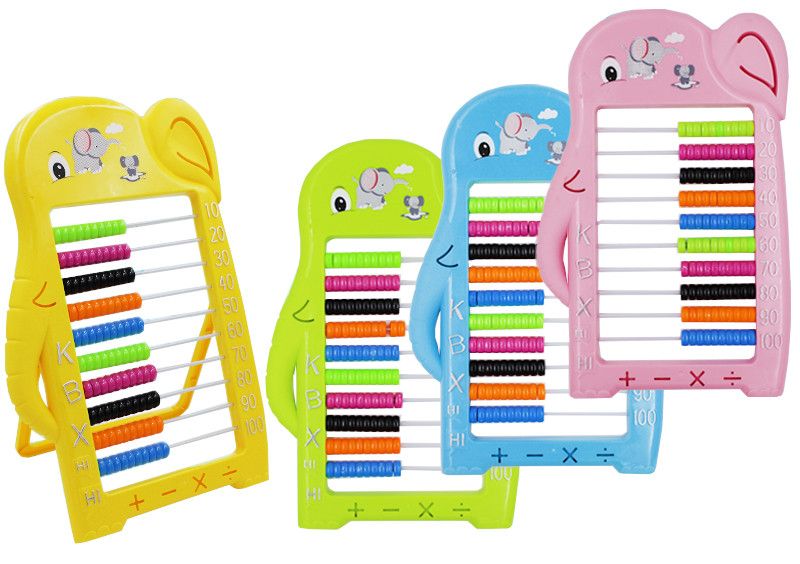 Счеты детские 31х20см в форме слона ассорти /12/