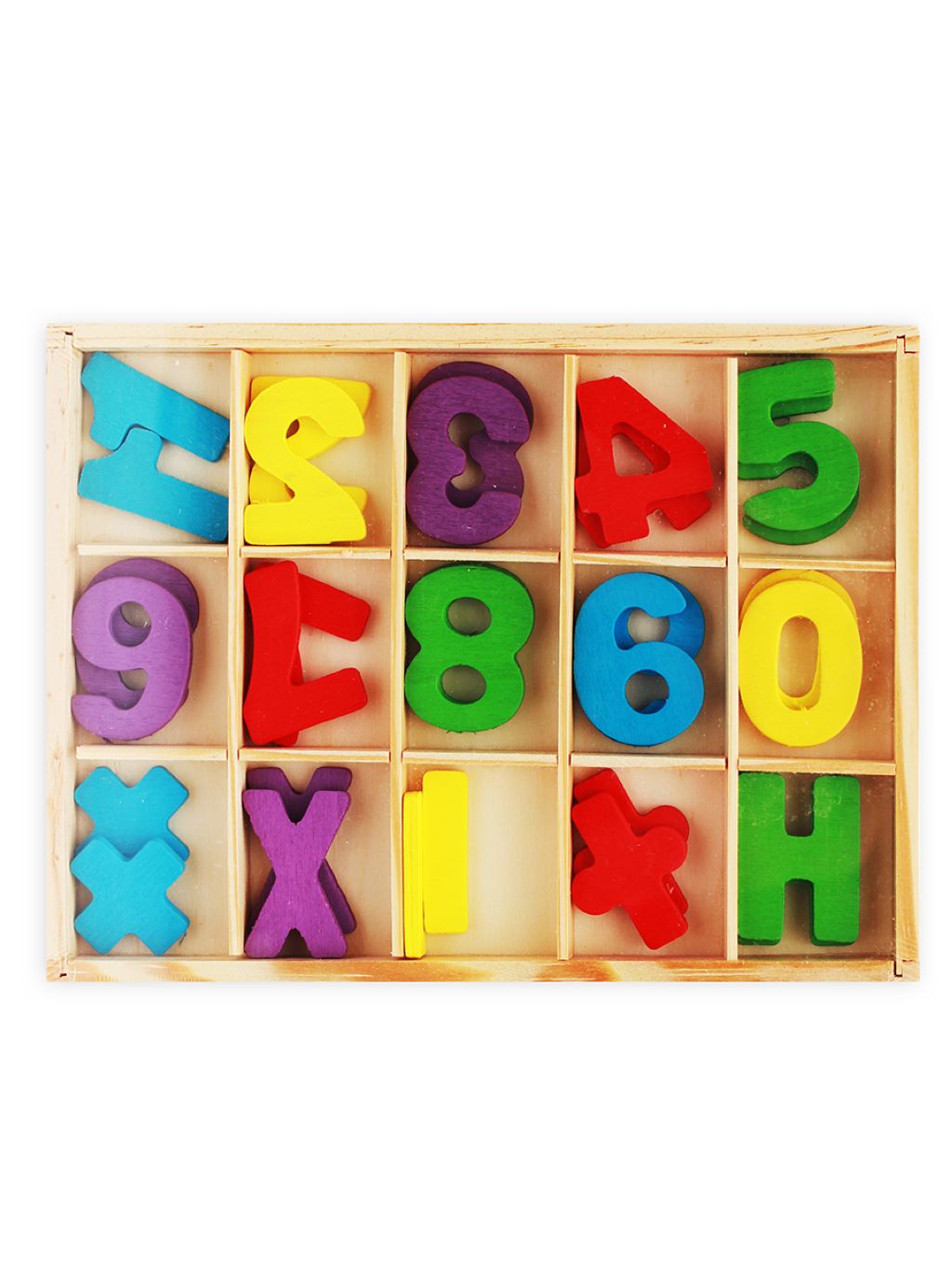 Деревянная игрушка. Учимся считать. Набор для счета "УЧИМСЯ СЧИТАТЬ. МАТЕМАТИКА"