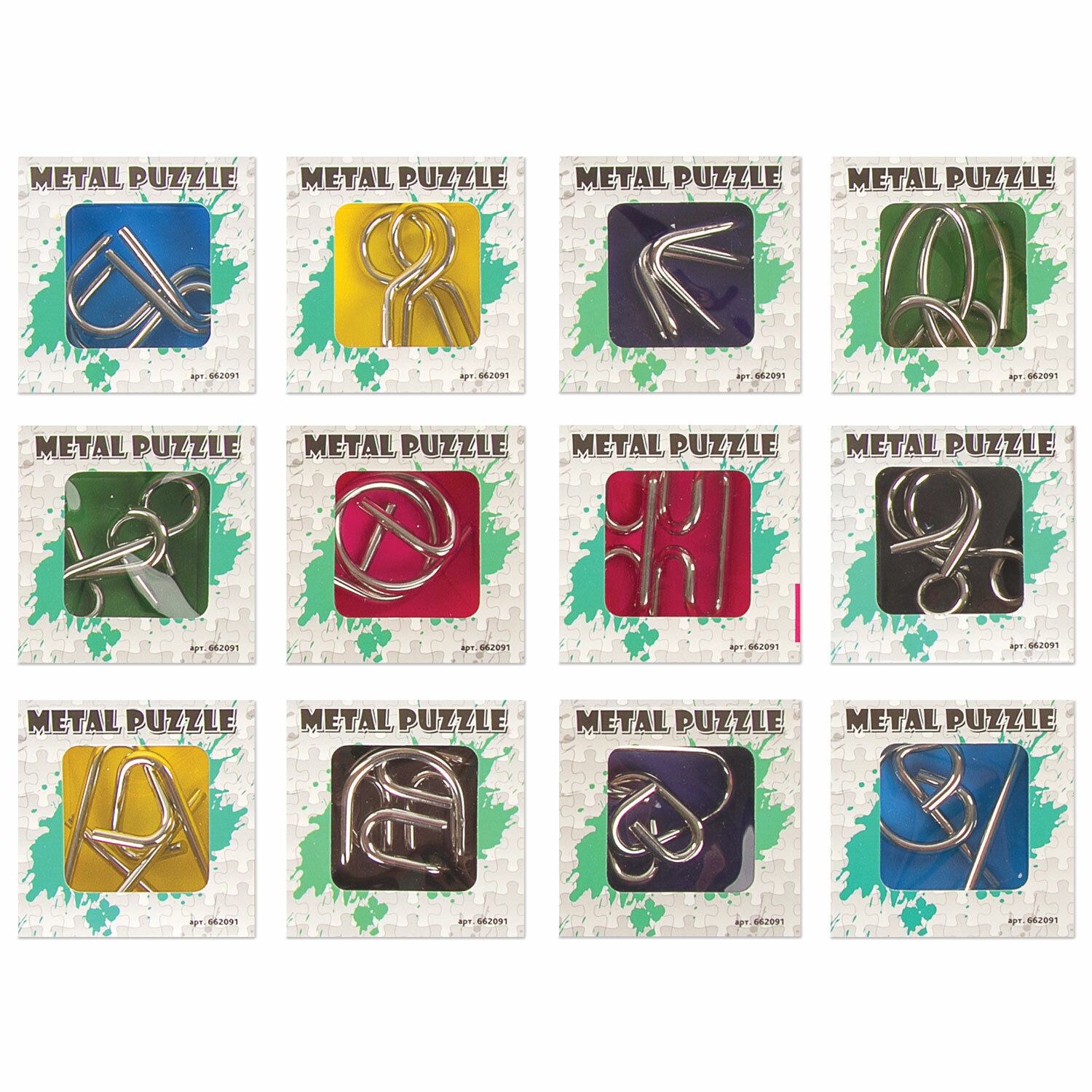 Головоломка металлическая ЗОЛОТАЯ СКАЗКА /12/