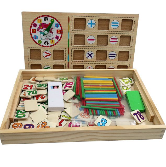 Деревянная игрушка: «Доска счетная с мелками»