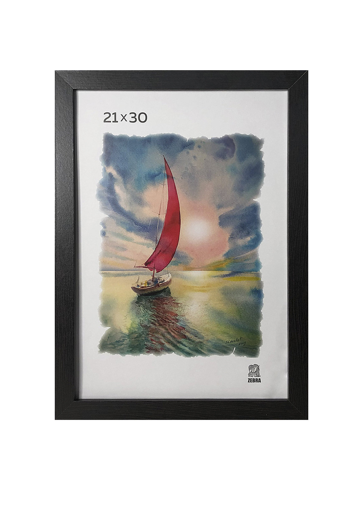 Фоторамка МДФ 21х30см "Зебра" венге /5/