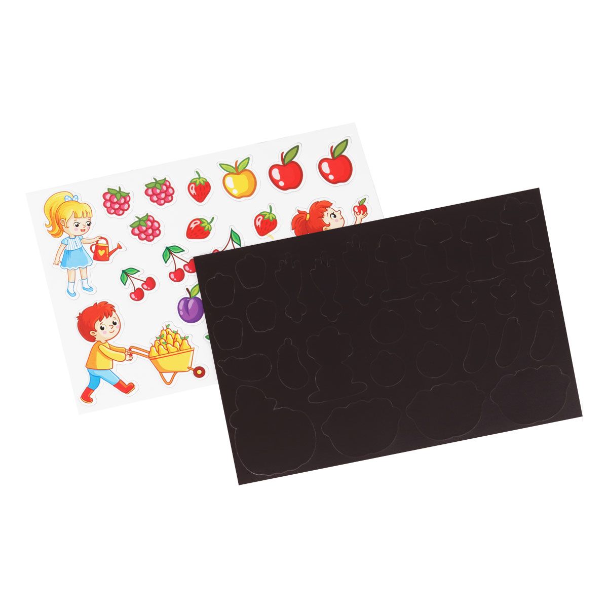 Развивающая игра "ТРИ СОВЫ .Сад и огород" на магнитах 52 эл. /1/