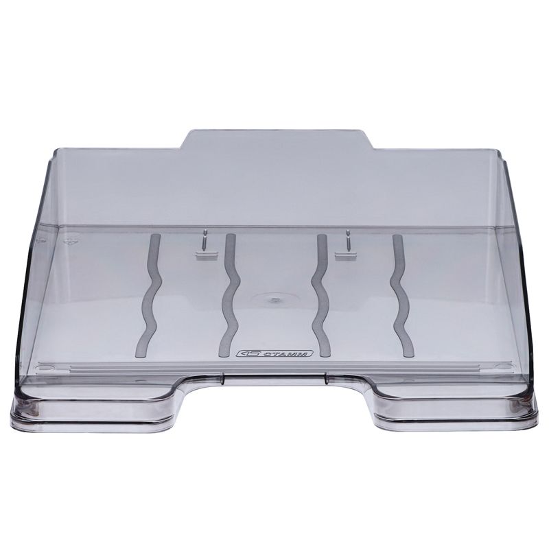 Лоток горизонтальный "ЭКСПЕРТ" тонированный серый /10/