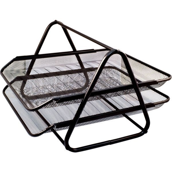 Лоток горизонтальный 2 отд. "deVENTE" металл черный /2/