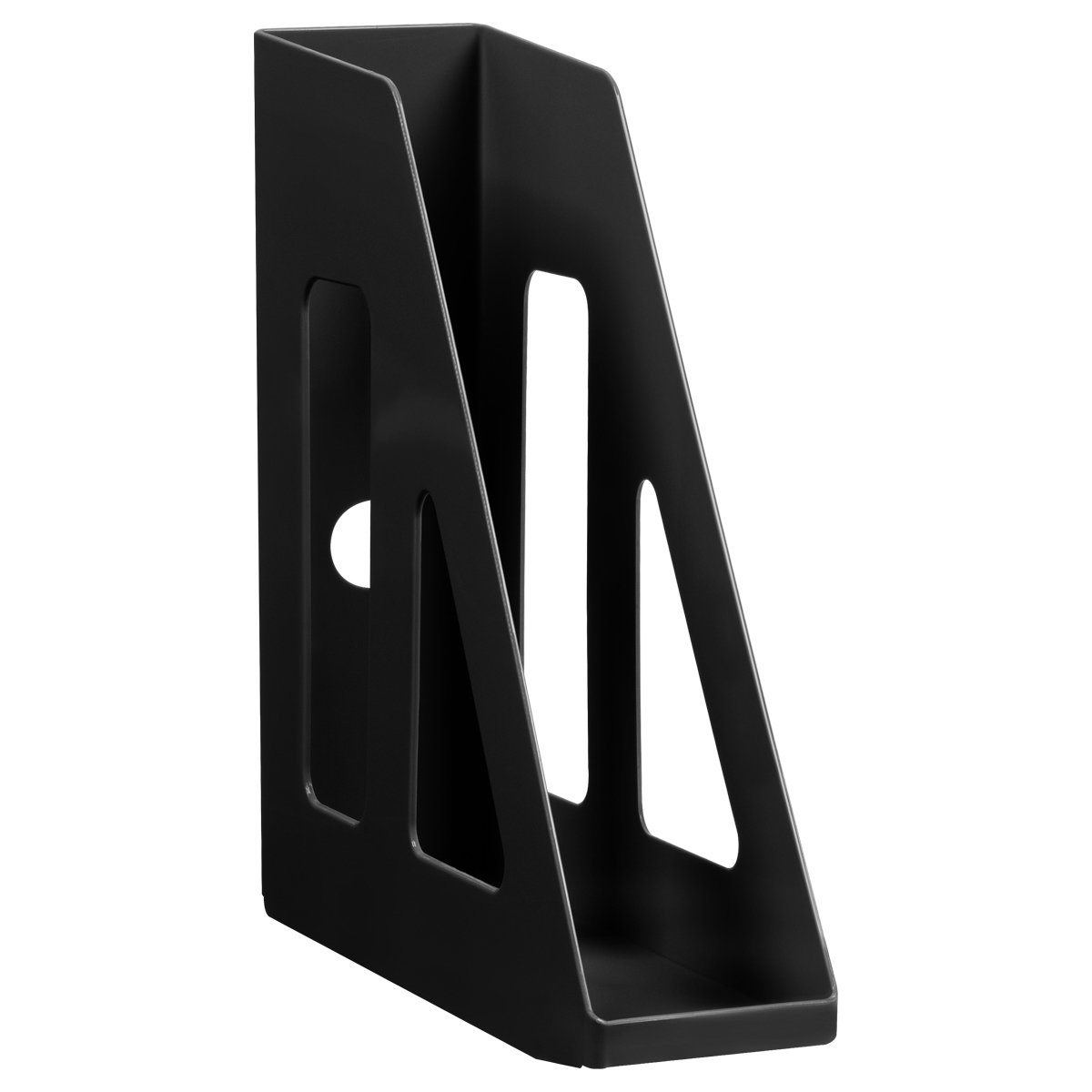 Лоток вертикальный  70мм "Актив" черный /6/