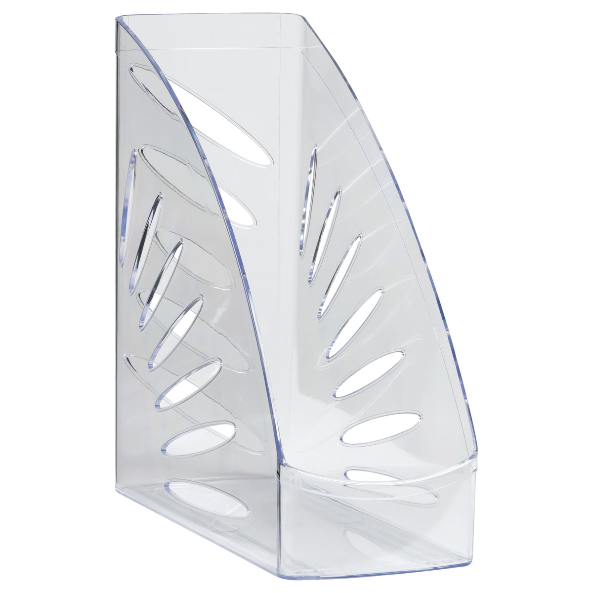 Лоток вертикальный 110мм "ТРОПИК" прозрачный /6/