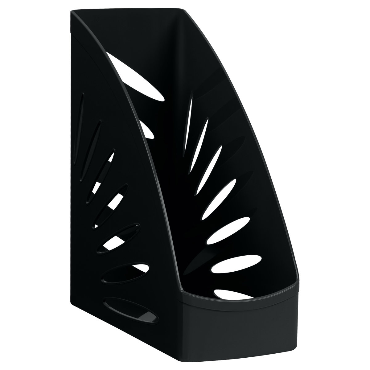 Лоток вертикальный 110мм "ТРОПИК" черный /6/