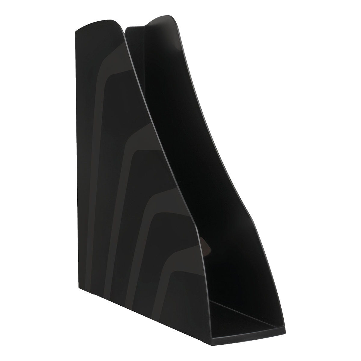 Лоток вертикальный  80мм "СТАММ" Вектор  чёрный /6/