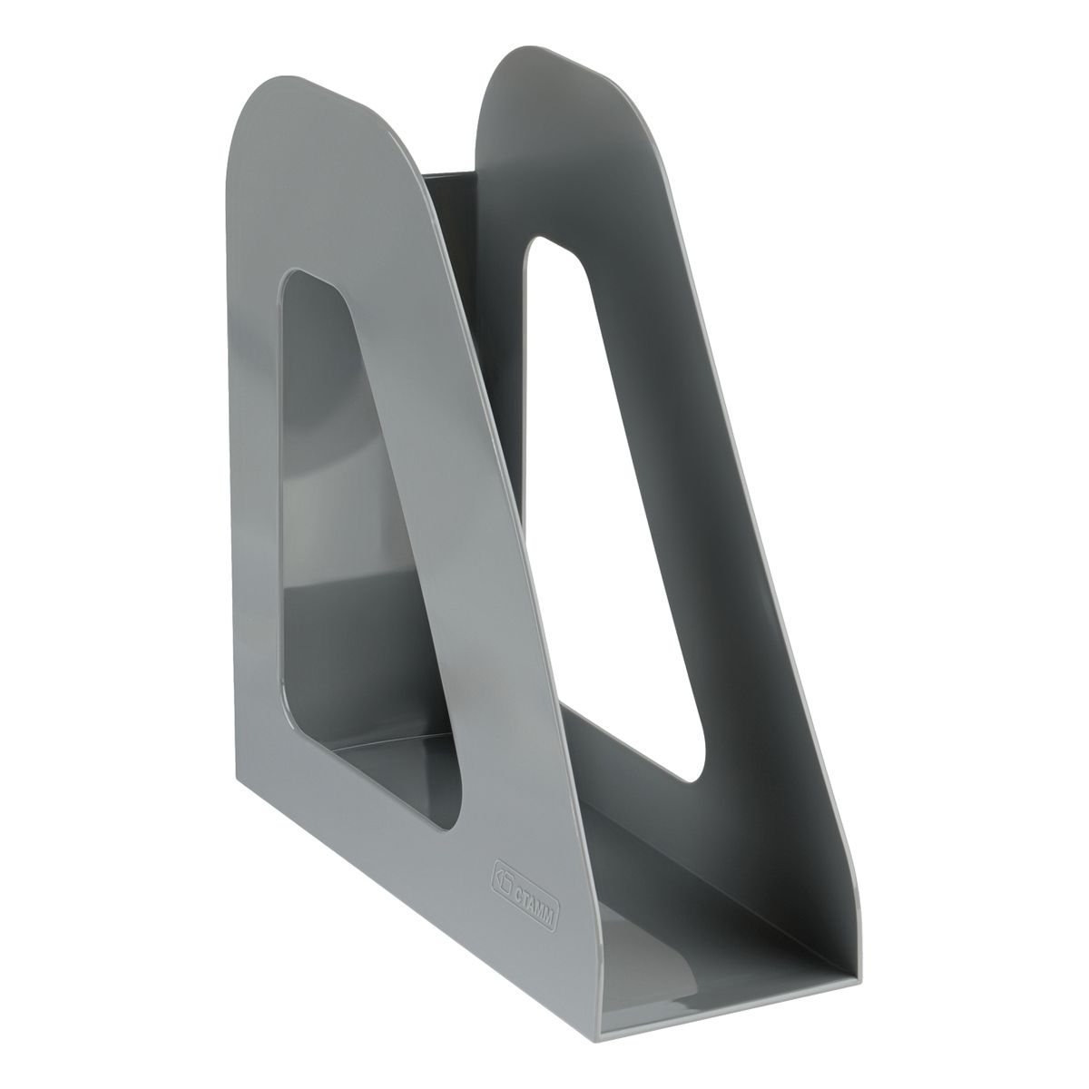 Лоток вертикальный  90мм "СТАММ" Фаворит серый /6/