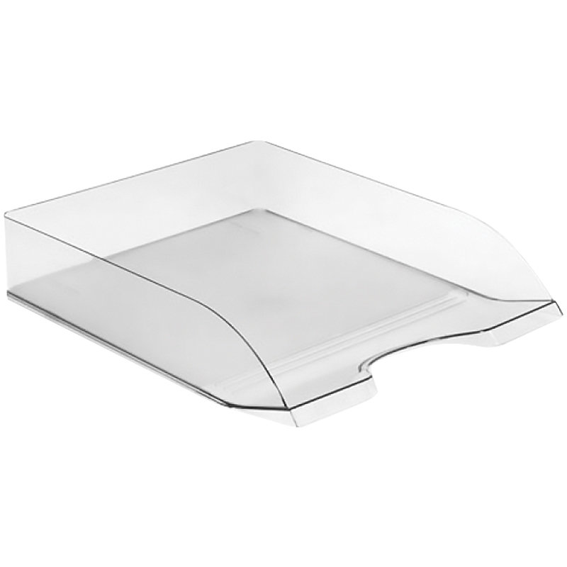 Лоток горизонтальный "ДЕЛЬТА" прозрачный /6/