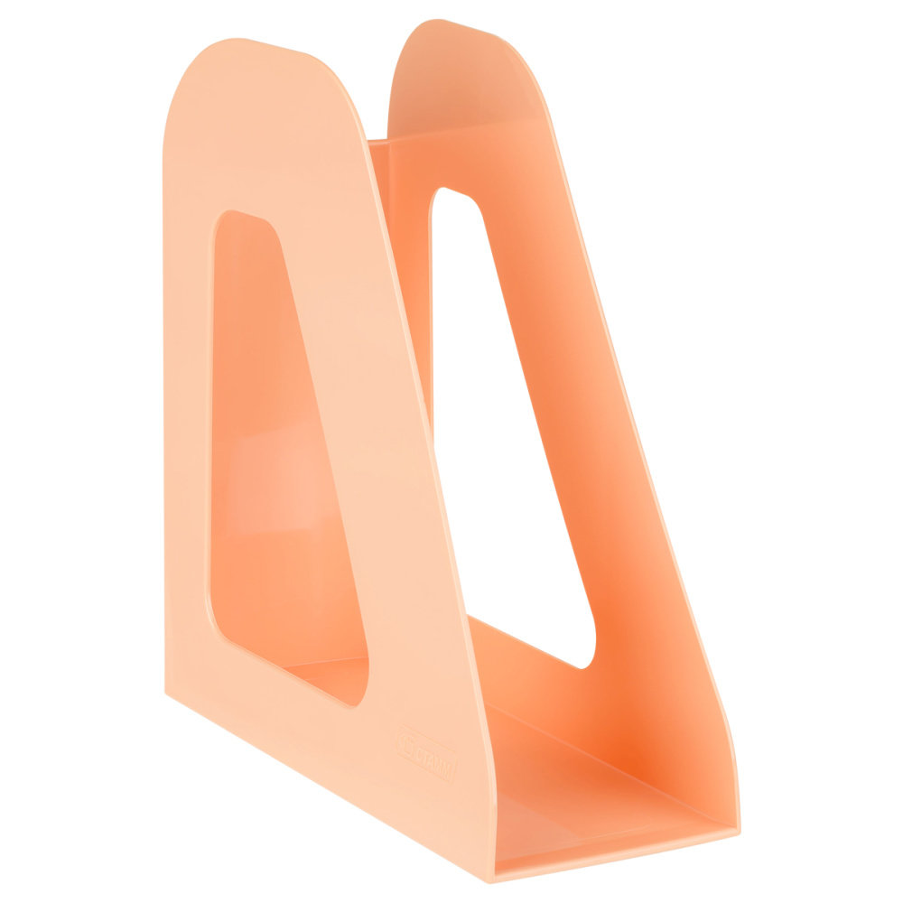 Лоток вертикальный  90мм "ФАВОРИТ" персиковый /6/