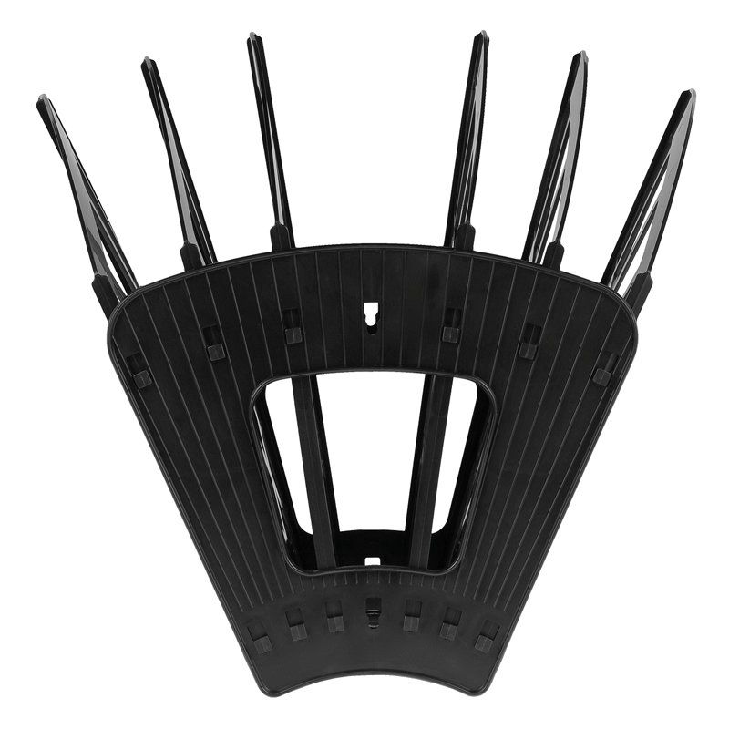 Лоток веерный 5 отд. "ЭКОНОМ" сборный черный 6-ти секционный /8/