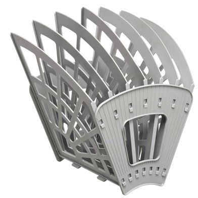 Лоток веерный 6 отд. "ЭКОНОМ" сборный серый 7-ти секционный /7/