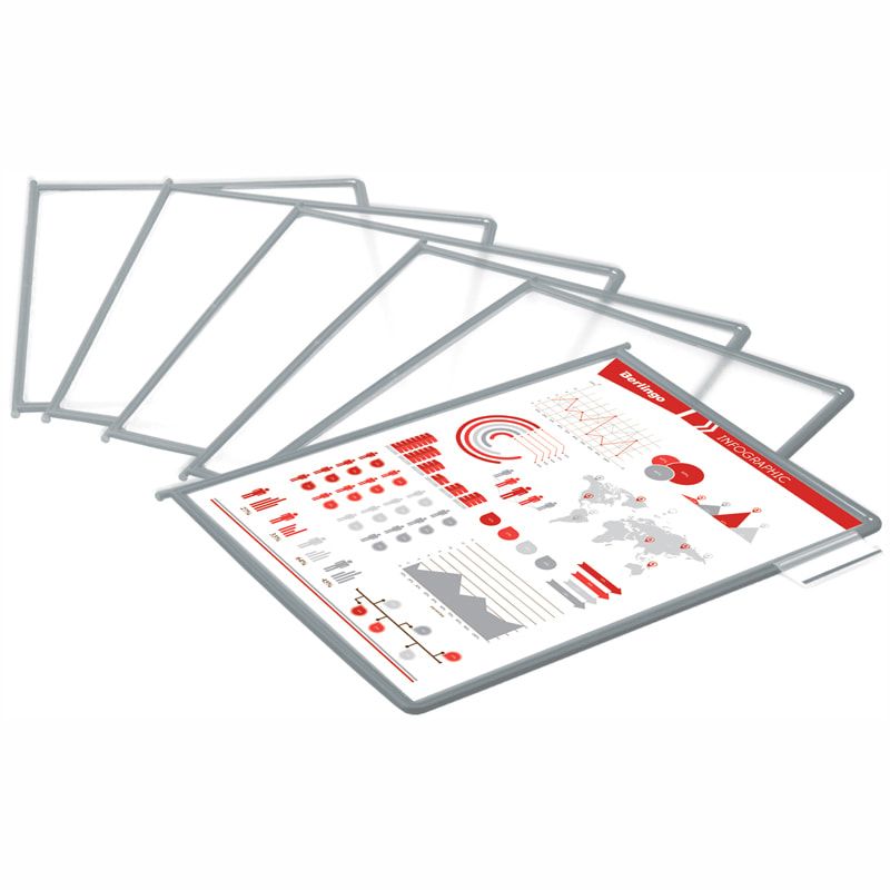 Демопанель А4 BRAUBERG серая с табулятором /1/