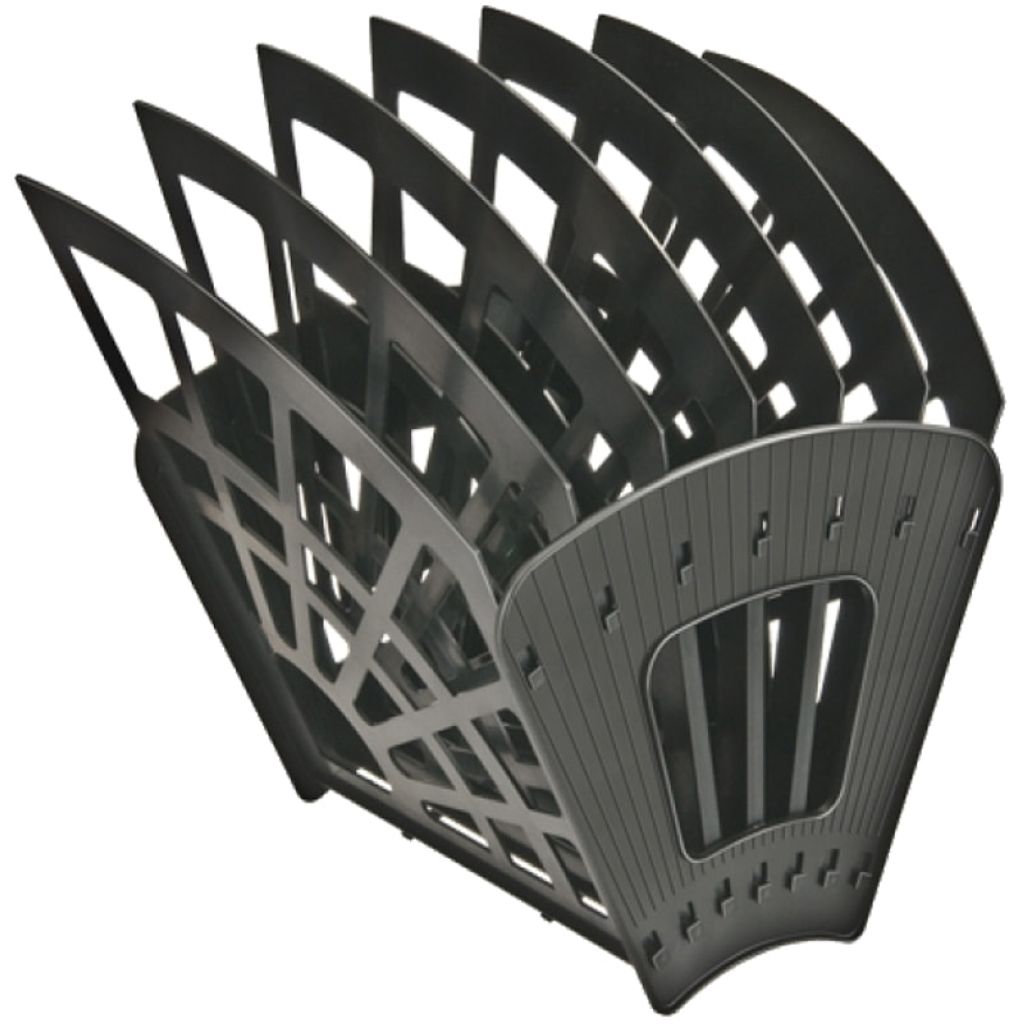 Лоток веерный 6 отд. "ЭКОНОМ" сборный черный 7-ти секционный /7/