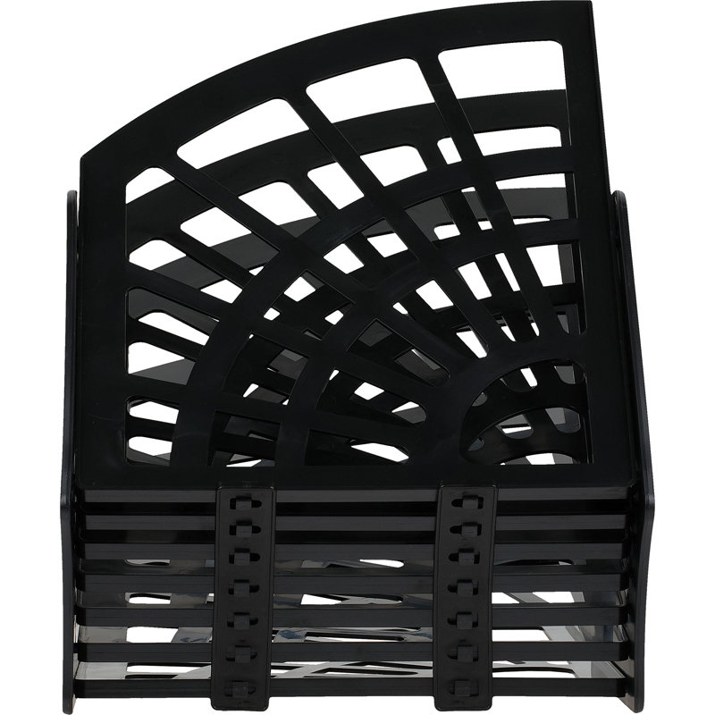 Лоток веерный 6 отд. "ЭКОНОМ" сборный черный 7-ти секционный /7/