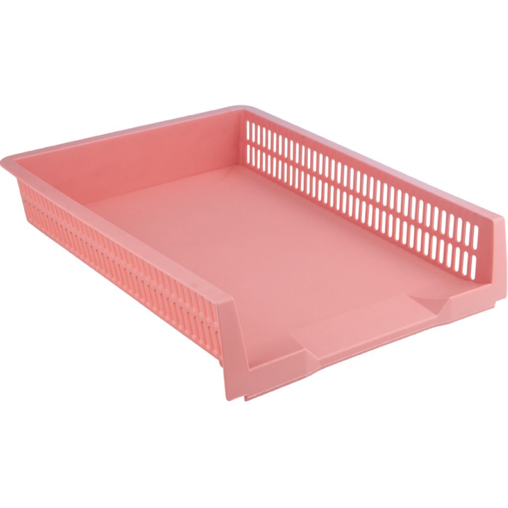 Лоток горизонтальный "Pastelini" розовый /12/