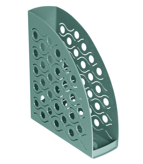 Лоток вертикальный  90мм "ВЕГА" зеленый /12/