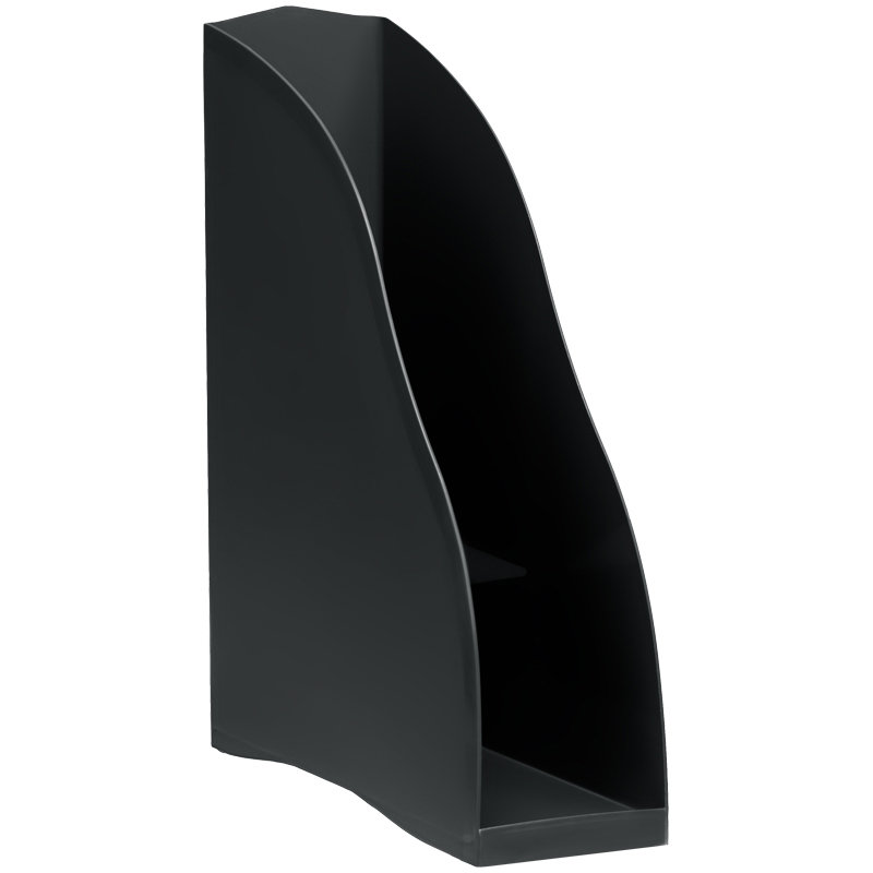 Лоток вертикальный  85мм "Космос" черный /12/