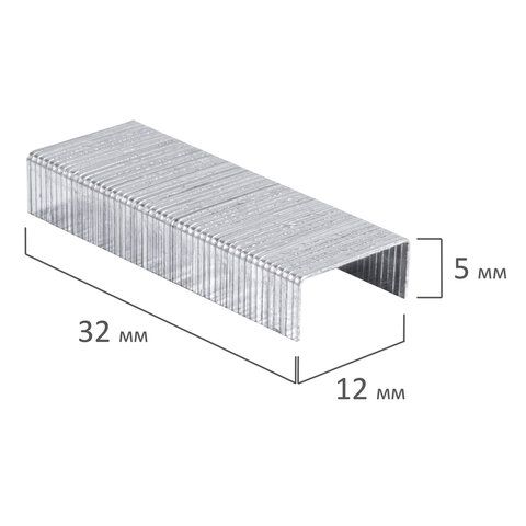 Скобы №24/6 "BRAUBERG"/10/