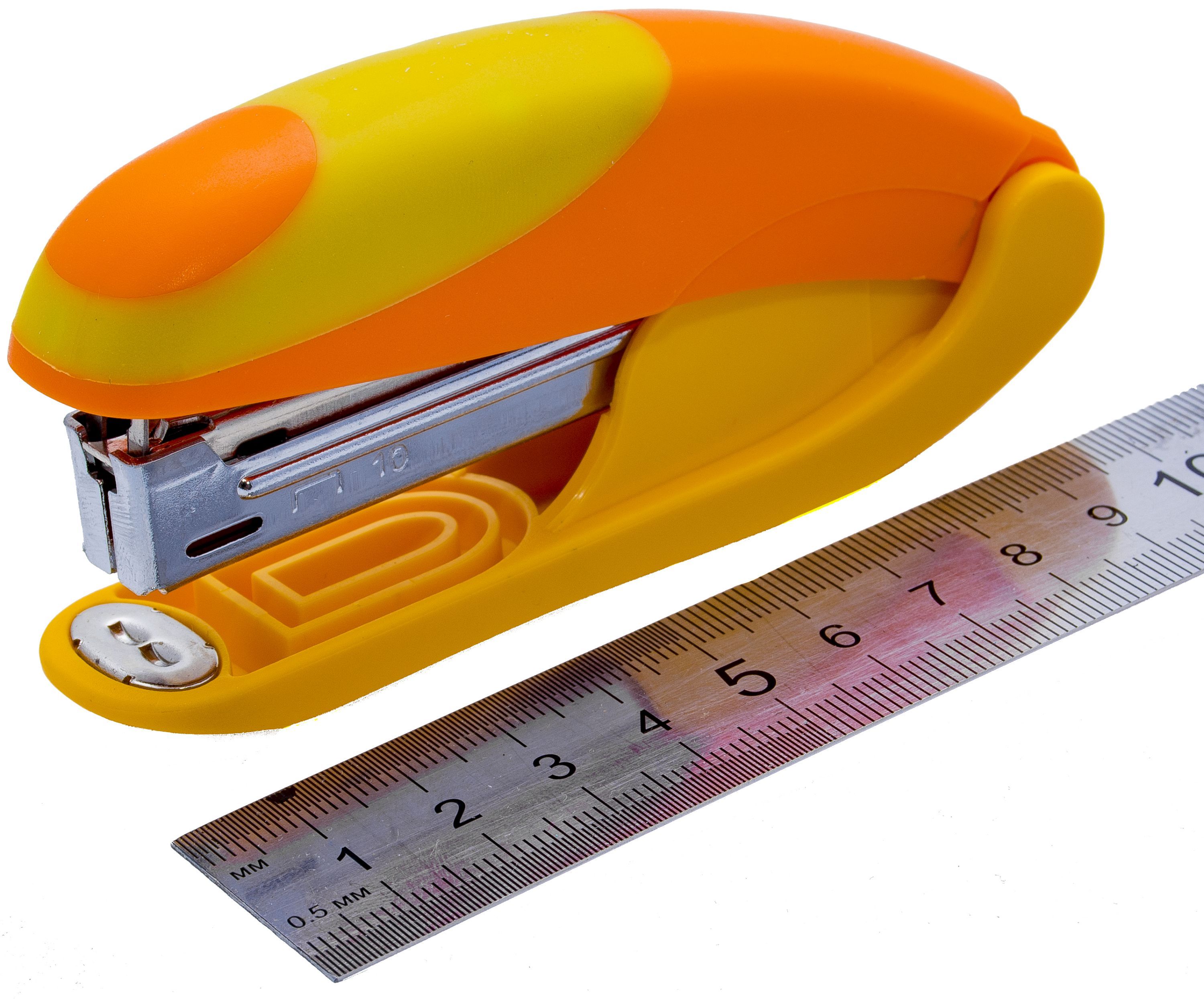 Степлер 10 до 15л. "OMAX" синий-голубой /12/