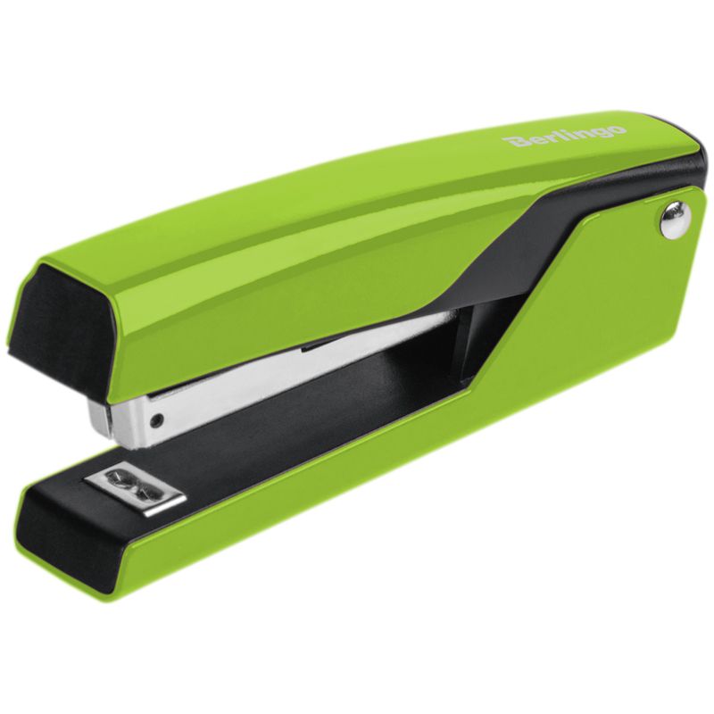 Степлер 10 до 15л. Berlingo "Color Zone" металлический корпус, зеленый/24/