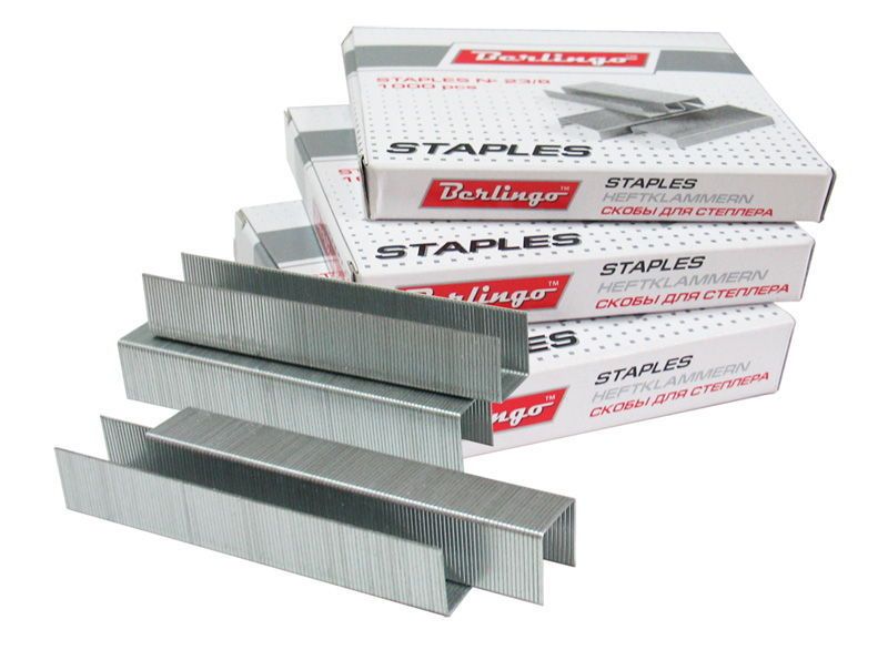 Скобы №23/8 "Berlingo" оцинкованные /20/