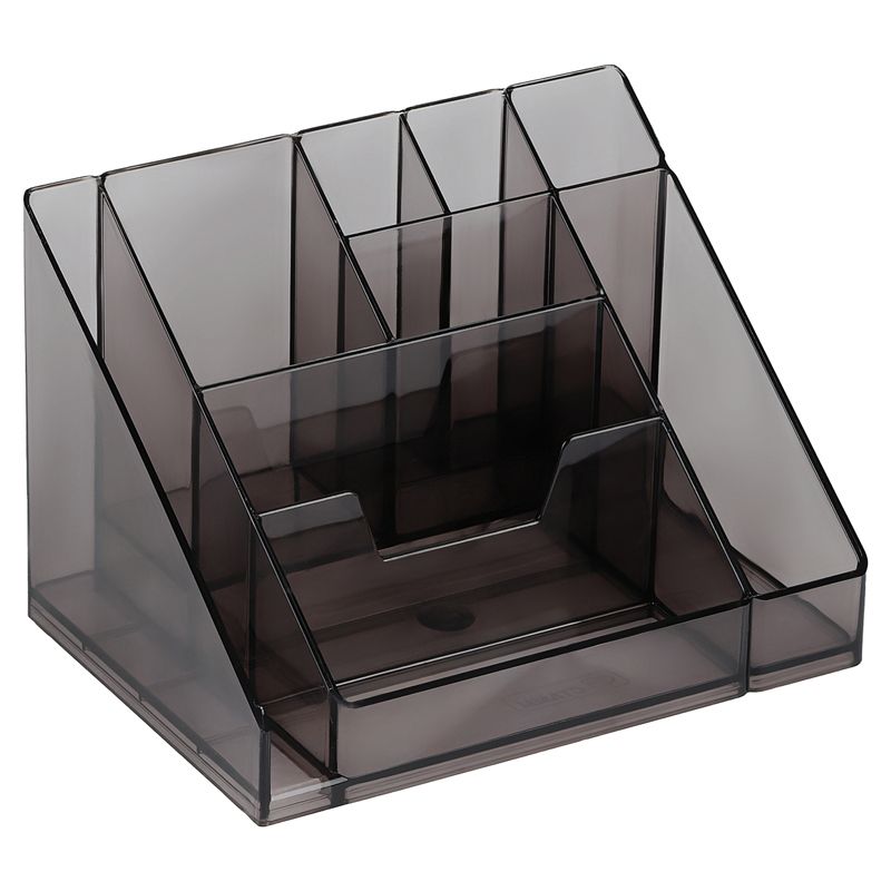 Подставка для канцелярских принадлежностей "Каскад" тонированный серый /9/