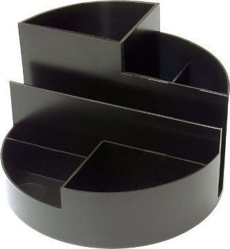 Подставка для канцелярских принадлежностей "Профи" черная /8/