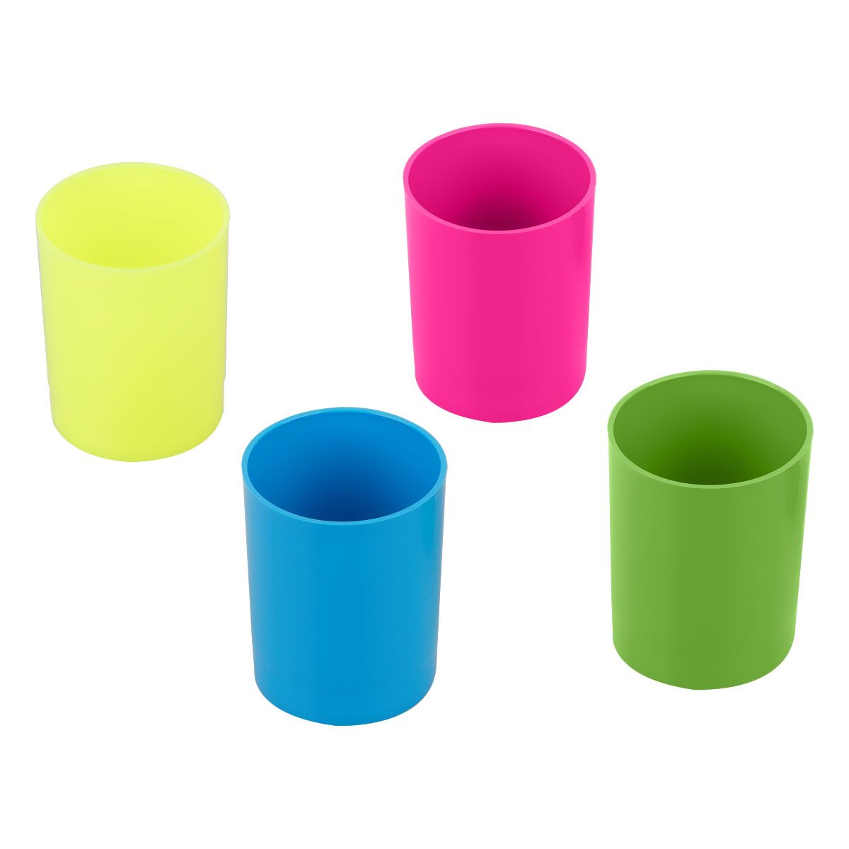 Подставка для канцелярских принадлежностей "Лидер" круглая, неоновые цвета, ассорти