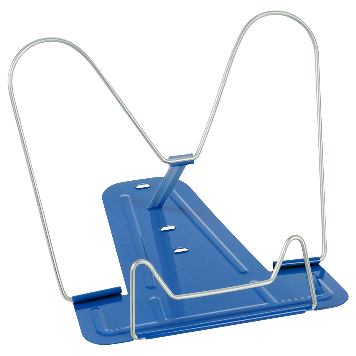 Подставка для книг "СТАММ" металлическая,синяя /15/