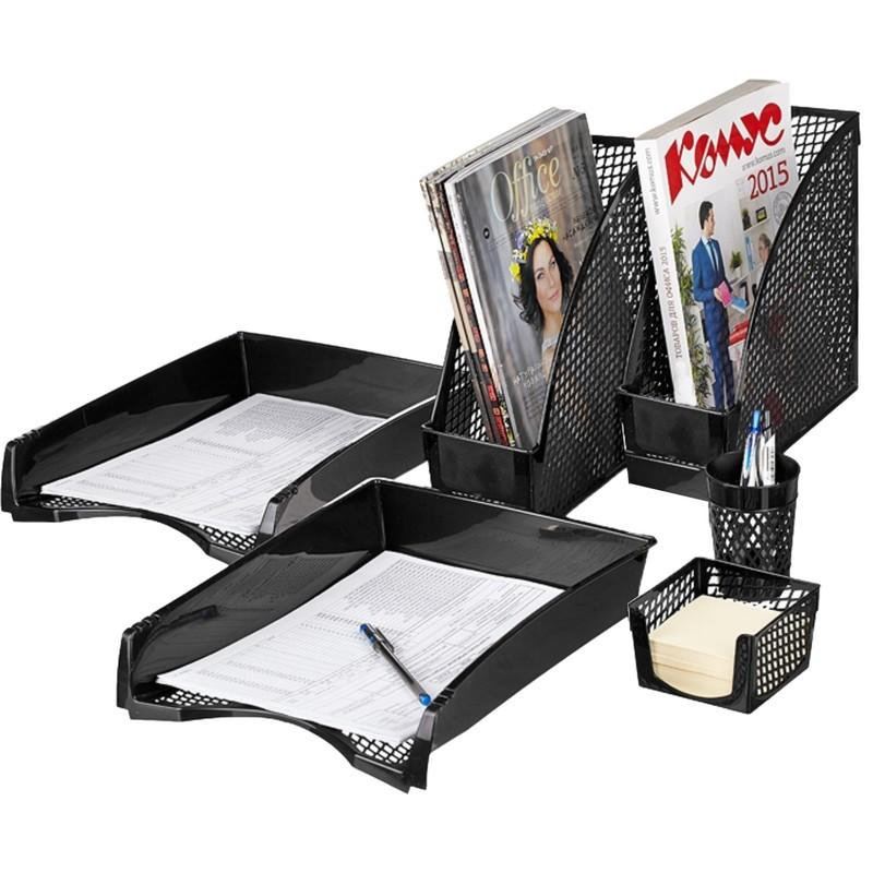 Набор канцелярский  6пр. "Эконом" черный /1/