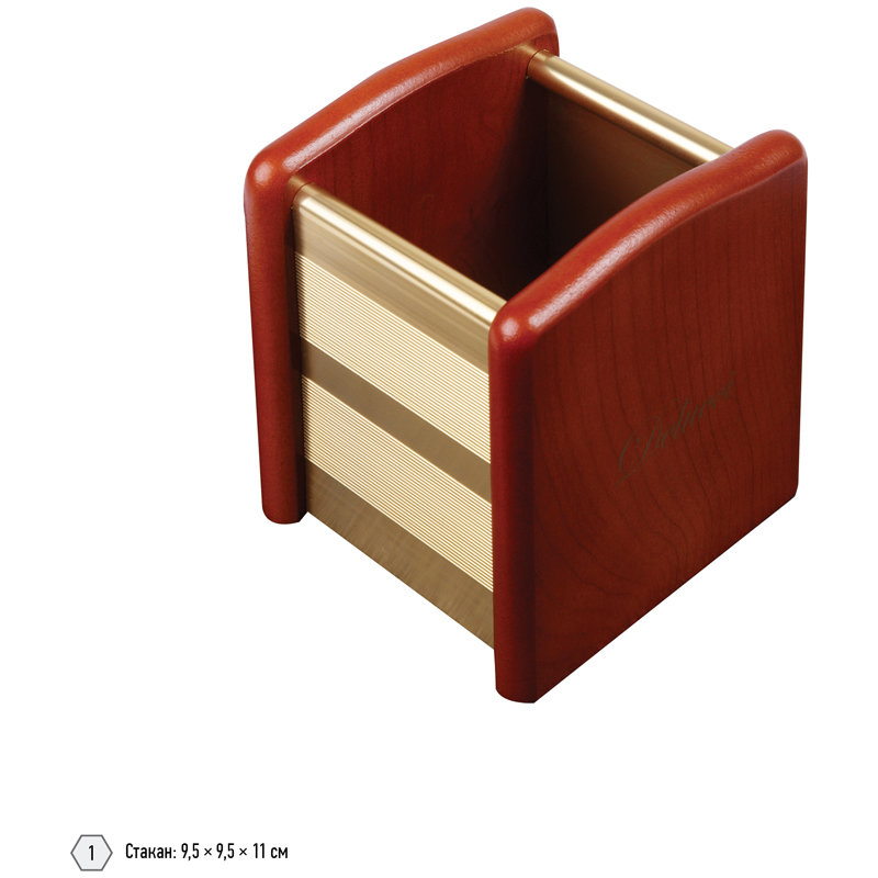 Набор настольный  6пр. "Delucci " золотой/розовое дерево /1/