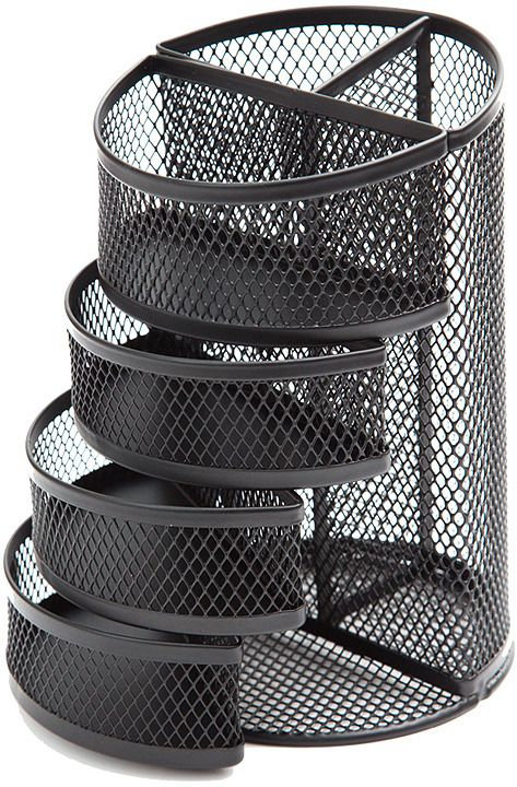 Подставка для канцелярских принадлежностей Berlingo "Steel&Style" 6 секций черная /1/