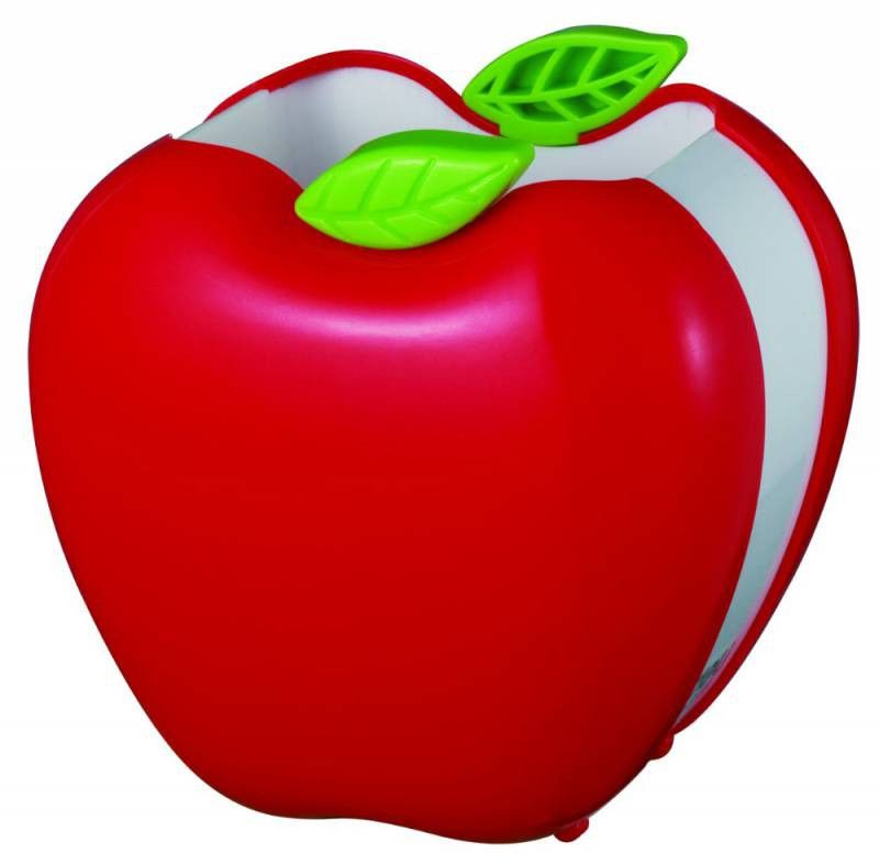 Подставка для канцелярских принадлежностей "Deli Яблоко" ассорти /24/