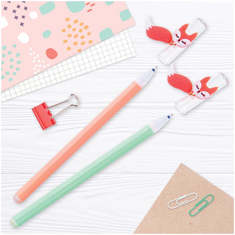 Ручка с исчезающими чернилами MESHU "Сute Fox" синяя, 0,5мм /12/