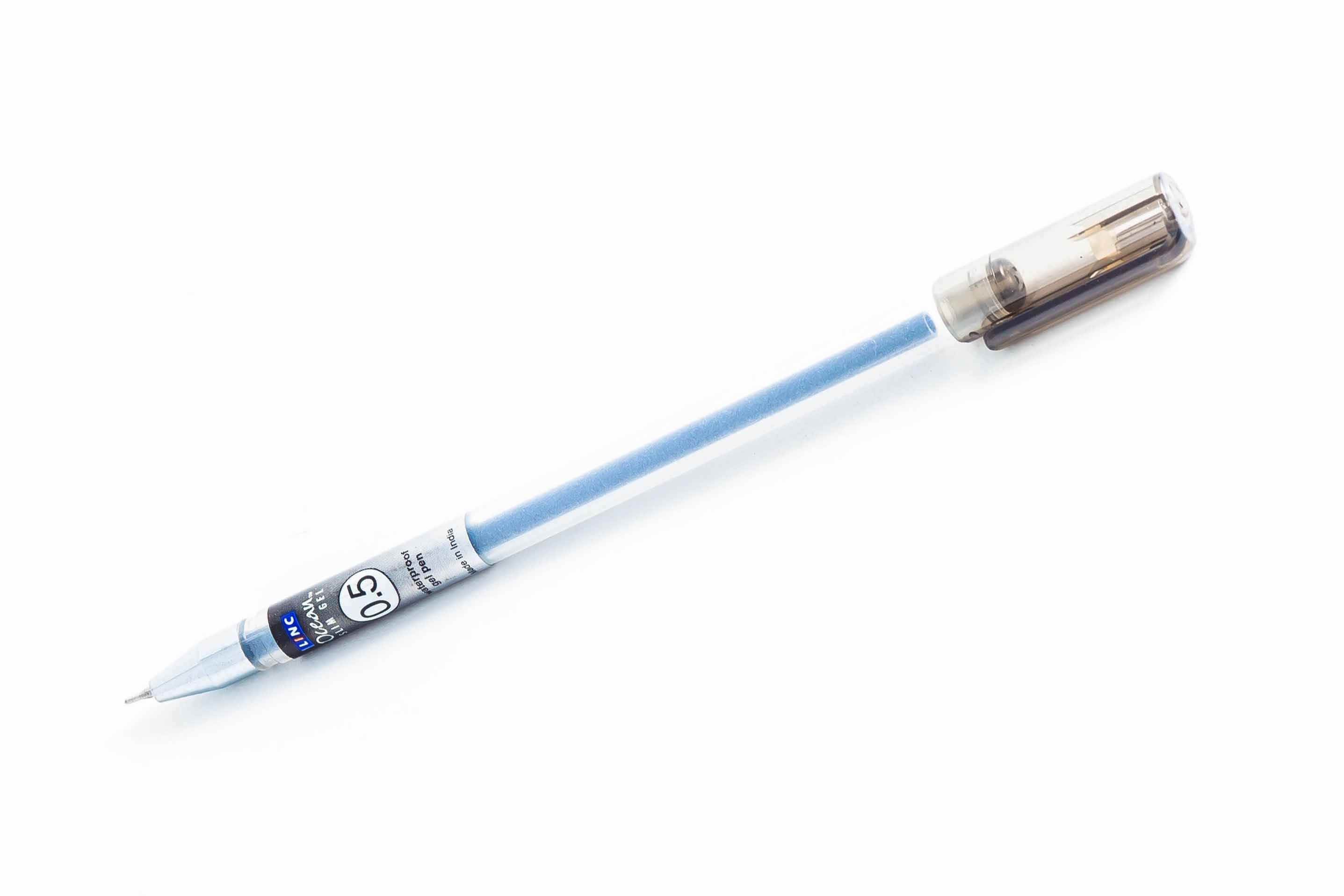 Ручка гелевая черная Linc "Ocean Slimt" /12/