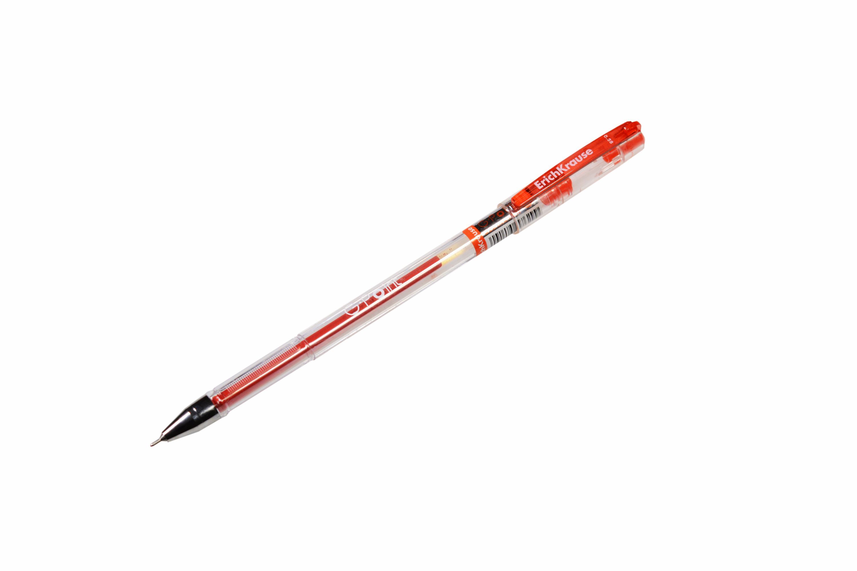 Ручка гелевая красная "G-point" 0,38мм /12/