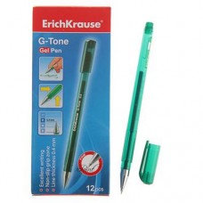 Ручка гелевая зеленая "G-tone" 0,5мм /12/