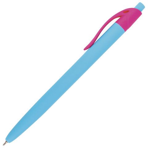 Ручка шариковая автоматическая синяя "BRAUBERG"  "Fruity RX" 0,7мм /12/